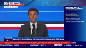 Pour Emmanuel Macron, la réindustrialisation est "une bataille économique, politique, territoriale, et géopolitique"