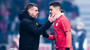 Jocelyn Gourvennec et Hatem Ben Arfa.