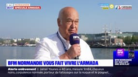 Armada 2023: Nicolas Plantrou, officier de liaison pour "régler les petits problèmes" du Bel Espoir
