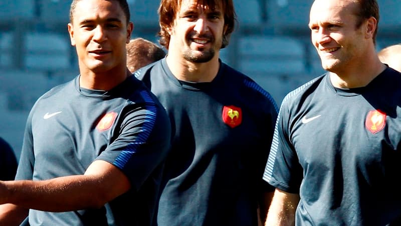 Thierry Dusautoir, Julien Pierre et Julien Bonnaire