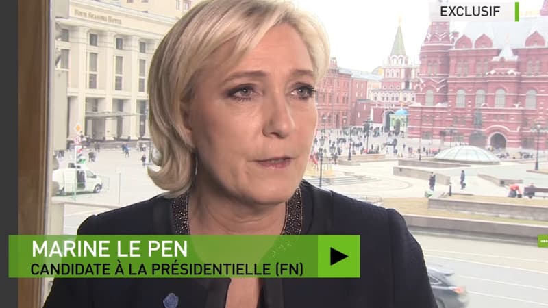 Marine Le Pen interviewée par RT lors de sa visite à Moscou