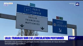 Lille: travaux sur l'A1, circulation perturbée