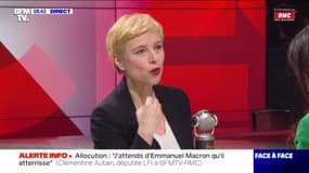 Clémentine Autain à propos d'Emmanuel Macron: "Maintenant, c'est lui qui fait barrage à la République" 