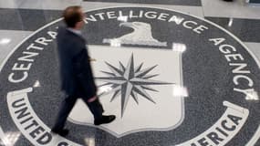 L'entrée du siège de la CIA, le service de renseignement extérieur américain.