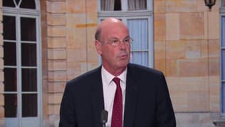 Éric Lombard, ancien ministre de l'Économie et des Finances, le 13 octobre 2025 sur le plateau de BFMTV. 