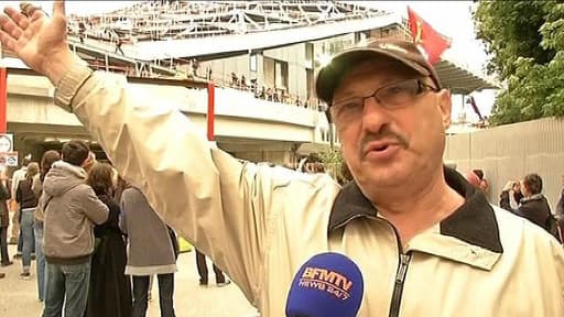 Le chantier de la Philharmonie de Paris occupé par les intermittents du spectacle, mercredi 18 juin.