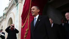 Barack Obama, le 21 janvier 2013, lors de la cérémonie d'investiture