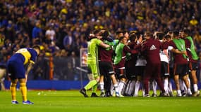 Les joueurs de River célèbrent la qualification