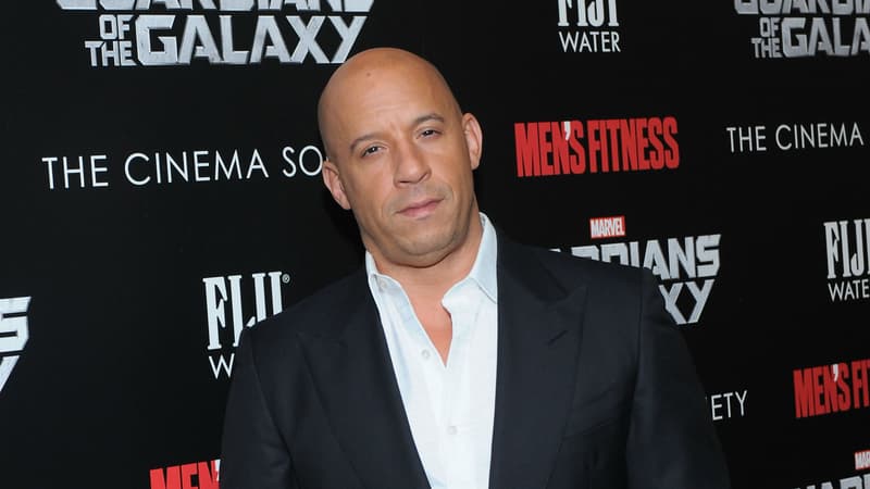 Vin Diesel à la première des "Gardiens de la Galaxie" (2014)