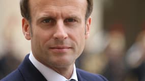 Emmanuel Macron le 6 mai 2019 au palais de l'Elysée à Paris