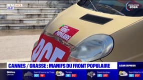 Quelques centaines de militants du Nouveau Front populaire se sont réunis ce samedi à Cannes et à Grasse