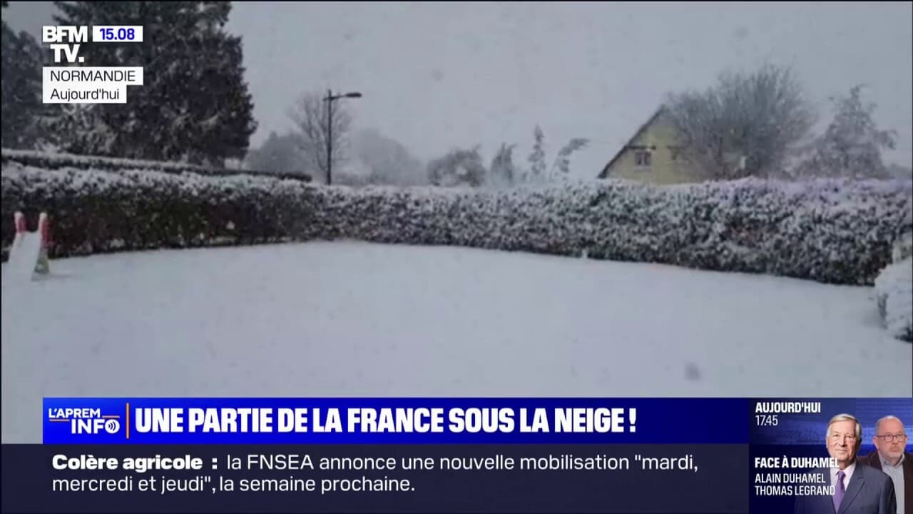 Normandie, Île-de-France, Bretagne… les images de la France sous la neige