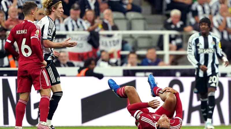 Premier League: l'impressionnante marque de crampons sur le mollet de Van Dijk après le tacle de Gordon