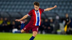 Sverre Nypan avec U21 norvégiens face à la Turquie le 15 octobre 2024
