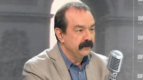 Philippe Martinez, le secrétaire général de la CGT, mercredi matin sur BFMTV et sur RMC.