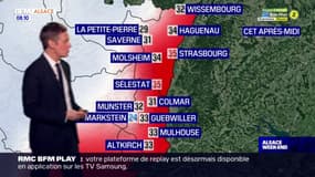 Météo Alsace: un temps très chaud malgré quelques nuages, 28°C à Colmar et 32°C à Strasbourg