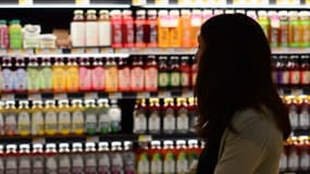 Un rayon boissons de supermarché (photo illustration).