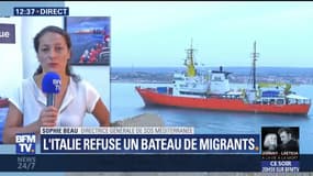Navire de migrants refoulé: la directrice générale de SOS Méditerranée appelle à "une aide diplomatique"