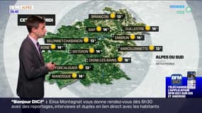 Météo Alpes du Sud: un ciel légèrement voilé le matin mais lumineux l'après-midi, jusqu'à 16°C à Digne-les-Bains