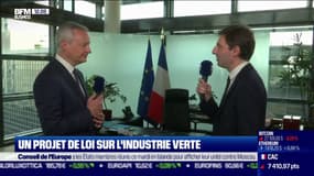 Projet de loi « Industrie Verte », baisse d’impôts pour les classes moyennes… Bruno Le Maire, ministre de l’Economie et des Finances, répond en exclusivité à BFM Business