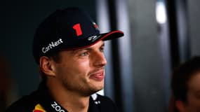 Max Verstappen lors d'une conférence de presse au Qatar, le 6 octobre 2023.