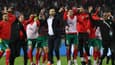 La joie des joueurs marocains et de leur sélectionneur Walid Regragui