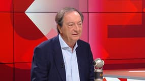 Michel-Édouard Leclerc sur la plateau du "Face à face" de BFMTV-RMC le lundi 18 novembre 2024