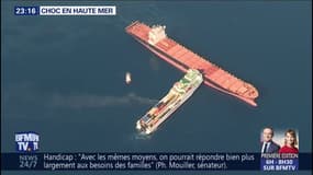 GRAND ANGLE - Opération périlleuse pour séparer deux bateaux remplis de fuel au large du Cap Corse