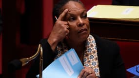 Christiane Taubira à l'Assemblée nationale, le 13 janvier 2016.