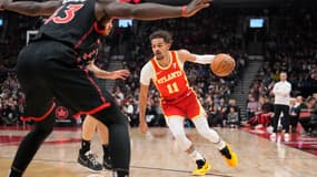 Trae Young face aux Toronto Raptors de Scottie Barnes