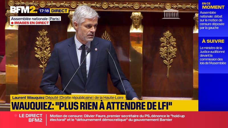 Laurent Wauquiez (LR) à Olivier Faure :