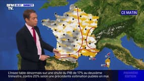 Le temps est couvert sur toute la France ce jeudi, avec des averses dans l'ouest du pays