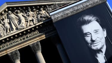 La photo de Johnny Hallyday à La Madeleine à Paris, le 9 décembre 2017