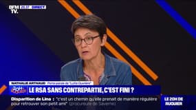 Conditionnement du RSA à des heures d'activité: "Tout me révolte dans cette histoire", affirme Nathalie Arthaud (porte-parole de "Lutte Ouvrière")