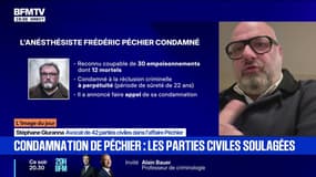 "Ce n'est pas la fin, c'est un soulagement", déclare Stéphane Giuranna, avocat de parties civiles dans le procès de Frédéric Péchier