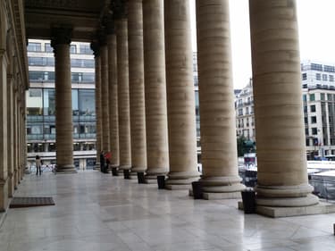 Vue du Palais Brongniart, où se tenait la Bourse de Paris