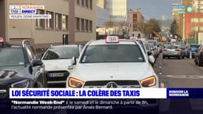 Rouen: les chauffeurs de taxi mobilisés contre la loi de financement de la sécurité sociale