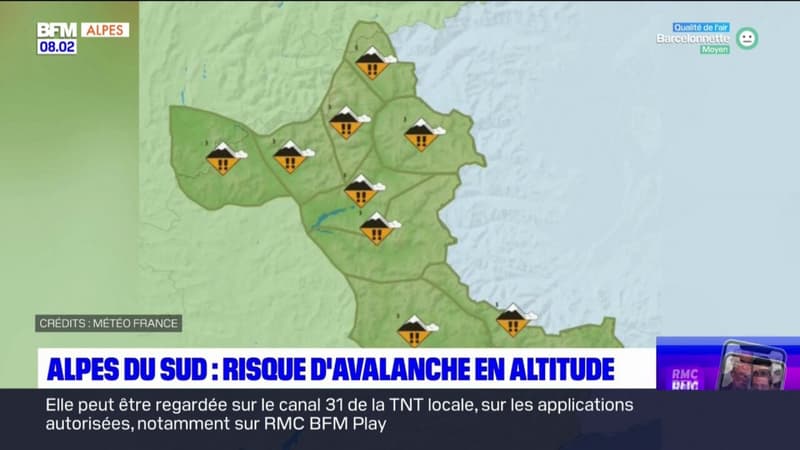 Alpes du Sud: risque d'avalanche en altitude