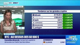 BFM Crypto: BTC, au-dessus des 60 000 dollars - 20/08