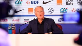 Didier Deschamps en conférence de presse, à Clairefontaine le 15 septembre 2022