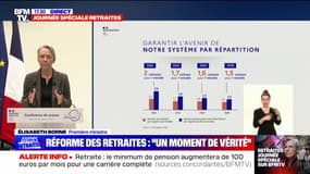 Réforme des retraites: "Présenter un tel projet est toujours un moment de vérité", affirme Élisabeth Borne