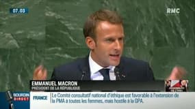 Macron à la tribune des Nations Unies : "N'acceptons pas toutes ces formes d'unilatéralisme!"