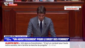 IVG dans la Constitution: "La liberté d'avorter reste en danger, consubstantiellement menacée", affirme Gabriel Attal