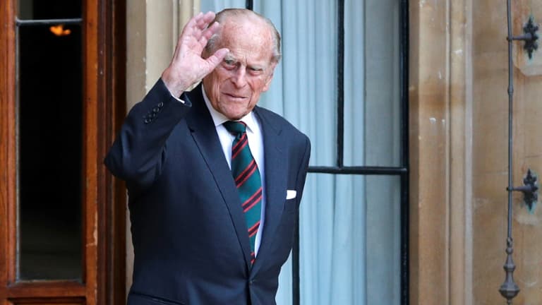 Le prince Philip, le 22 juillet 2020 au château de Windsor