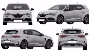 Les photos sous tous les angles de la nouvelle Mégane RS sont apparues sur le site officiel de l'organisation mondiale de la protection intellectuelle