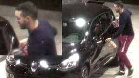 Mohamed Abrini filmé le 11 novembre 2015 dans une station-service avec la Renault Clio qui a servi lors des attentats,