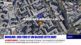 Nice: des tirs et un blessé dans le quartier des Moulins dans la nuit de lundi à mardi