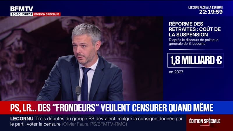 Loïc Kervran: Je suis certain qu'aucune voix de député Horizons n'ira à la censure