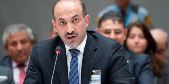 Ahmad Al Jarba, représentant de l'opposition syrienne. Ahmad Al Jarba, représentant de l'opposition syrienne.