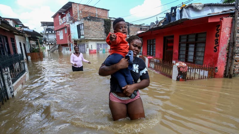 Une rue de Cali en Colombie le 11 novembre 2022